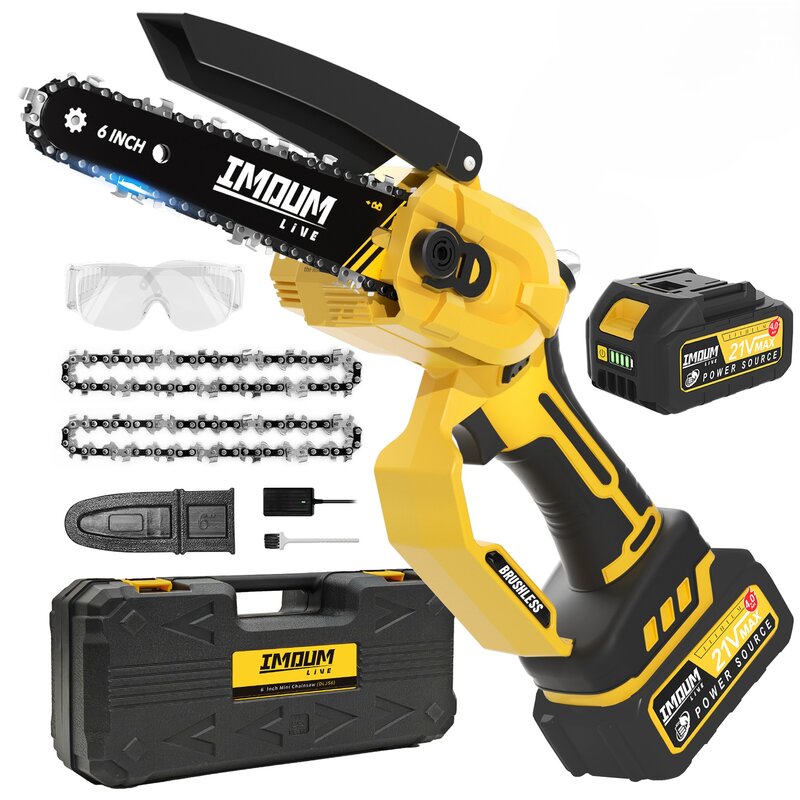 Piła łańcuchowa akumulatorowa IMOUM 21V DLJS6 2x3,0AH