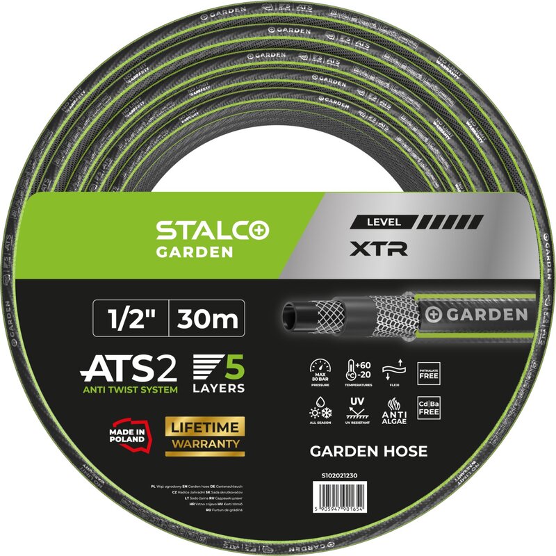 Wąż ogrodowy STALCO GARDEN S102021230 Ats Xtr 1/2” 30 m