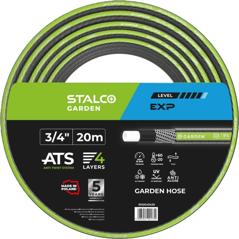 Wąż ogrodowy STALCO GARDEN Ats Exp 3/4" 20 m S102043420