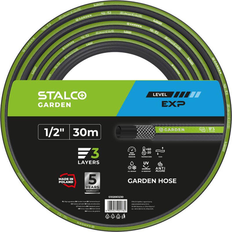 Wąż ogrodowy STALCO GARDEN Exp S102061230 1/2” 30 m
