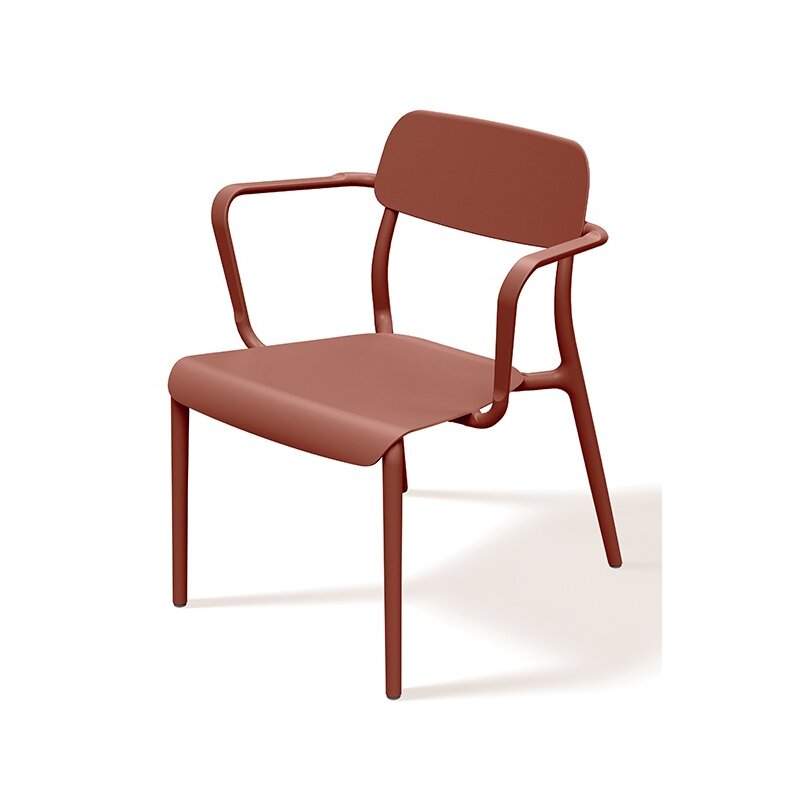 Krzesło ogrodowe FERNE Rimo FRIK667-7600C Czerwony