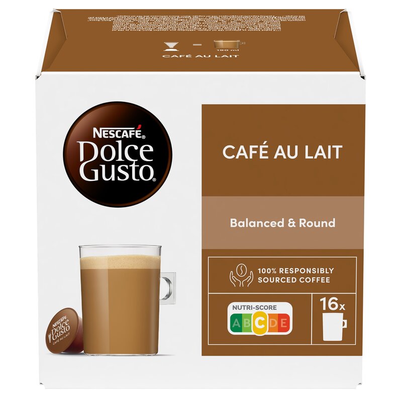 Kapsułki NESCAFE DOLCE GUSTO Cafe Au Lait do ekspresu Nescafe Dolce Gusto 16 szt.