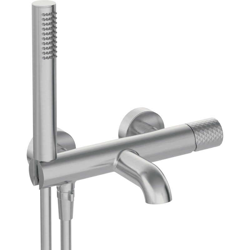 Bateria wannowa natynkowa DEANTE Silia Hexa BHS F11M Stal szczotkowana