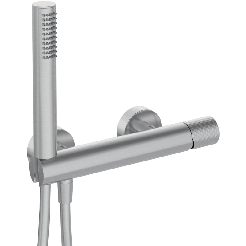 Bateria prysznicowa natynkowa DEANTE Silia Hexa BHS F41M Stal szczotkowana