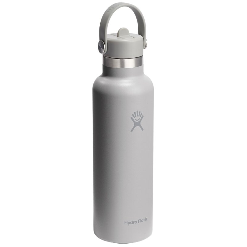 Butelka termiczna HYDRO FLASK Standard Mouth Flex Straw Cap Szary 621 ml