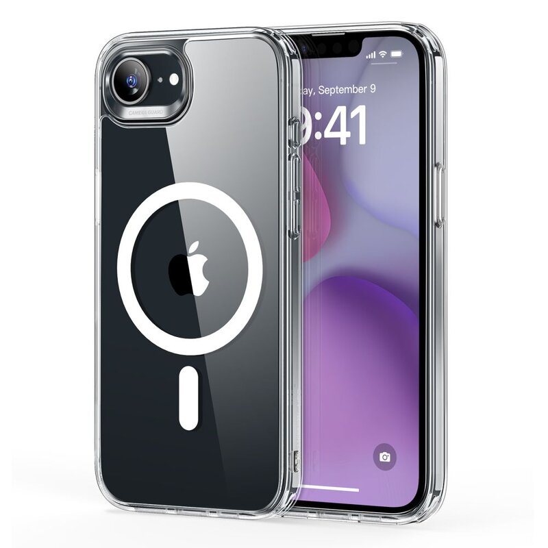 Etui ESR Classic Hybrid Halolock MagSafe do Apple iPhone 16e/17e Przezroczysty