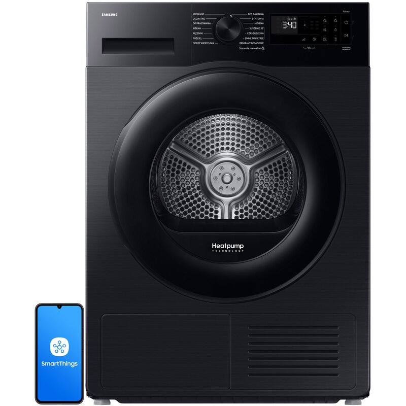 Suszarka SAMSUNG AI Seria 5000 DV90DG52A0ABEO 9kg Optimal Dry, Air Refresh, Suszenie 35'