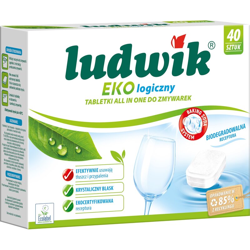 Tabletki do zmywarek LUDWIK All In One Ekologiczne 40 szt.
