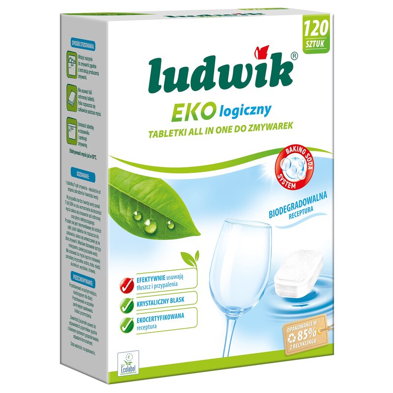 Tabletki do zmywarek LUDWIK All in One Ekologiczne 120 szt