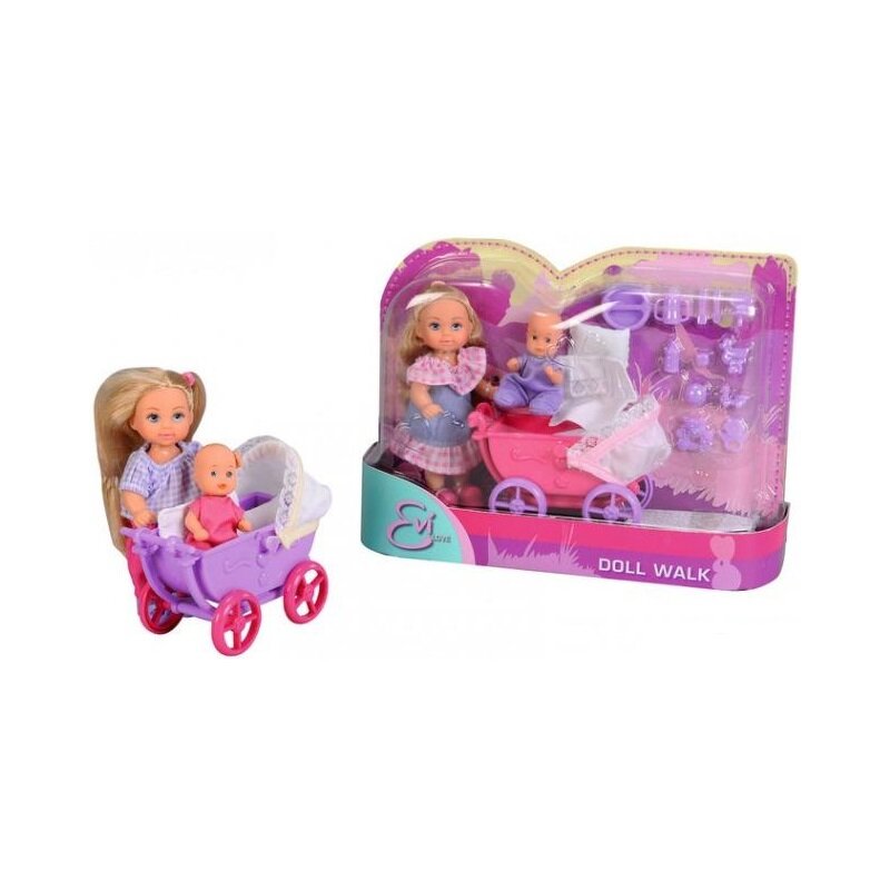 Lalka SIMBA Evi Love z wózkiem i laleczką 105736241 (1 lalka)
