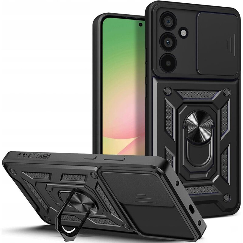 Etui TECH-PROTECT Camshield Pro do Samsung Galaxy A56 5G Czarny