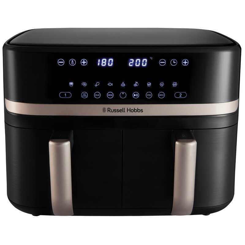 Air Fryer Frytkownica beztłuszczowa RUSSELL HOBBS SatisFry DualBaske 27680-56 9l 9 automatycznych programów