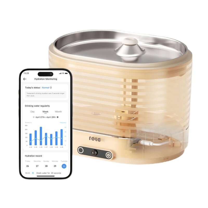 Fontanna dla zwierząt ENABOT Rola Fountain (Bezprzewodowa)