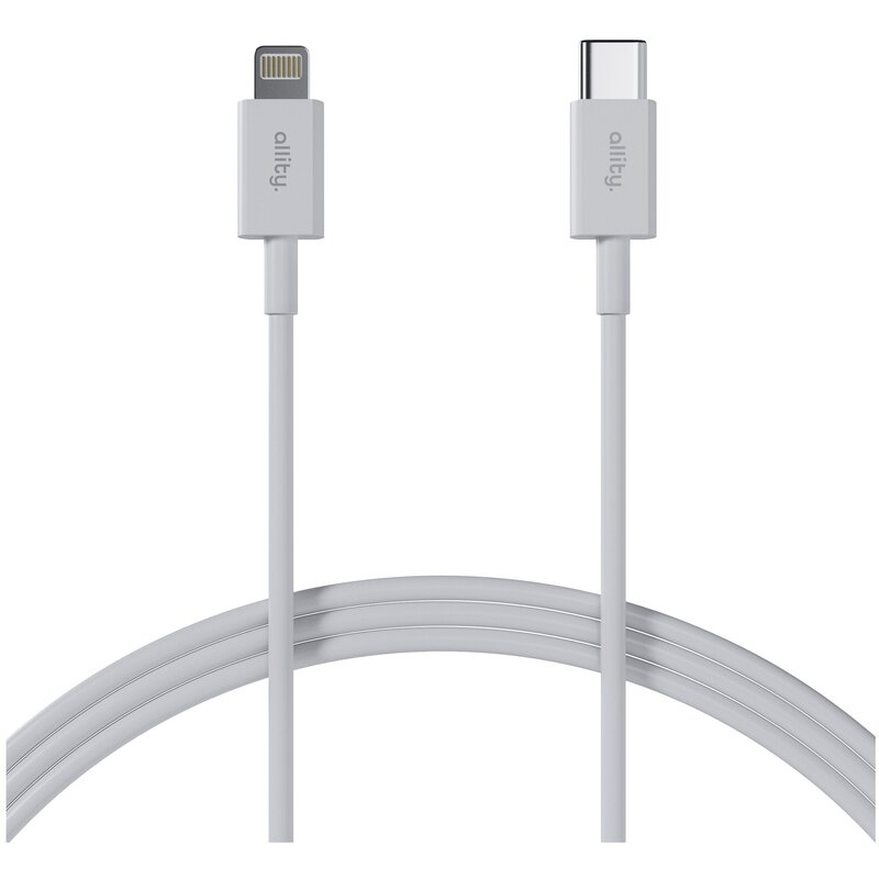 Kabel USB-C - Lightning ALLITY AUC-03 27W 1 m Biały