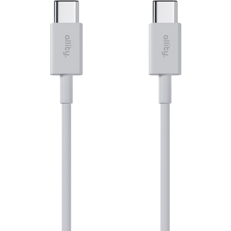 Kabel USB-C - USB-C ALLITY AUC-03 60W 1 m Biały