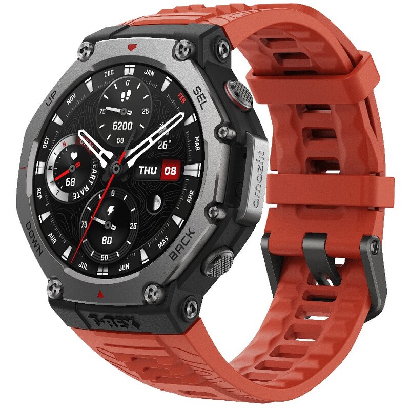 Smartwatch AMAZFIT T-Rex 3 Lava Czerwony