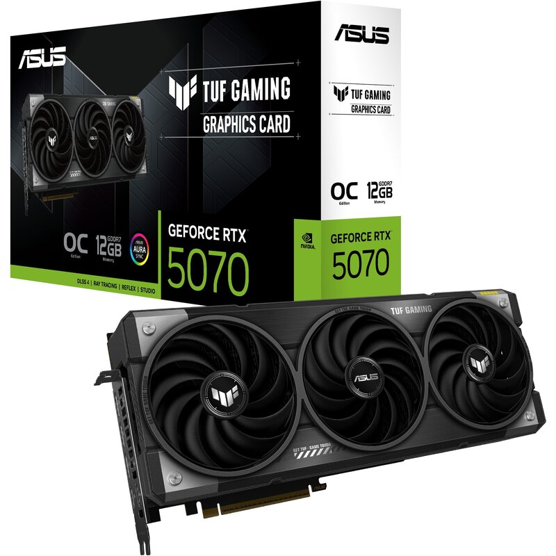 Karta graficzna ASUS TUF Gaming GeForce RTX 5070 OC Edition 12GB DLSS 4