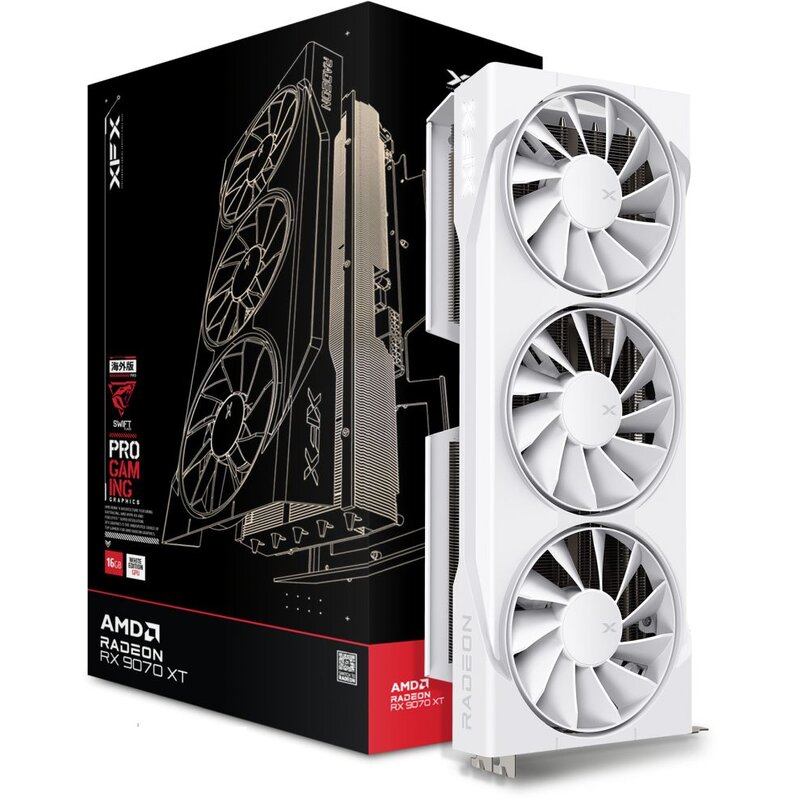 Karta graficzna XFX Swift Radeon RX 9070 XT White Triple Fan Gaming Edition 16GB