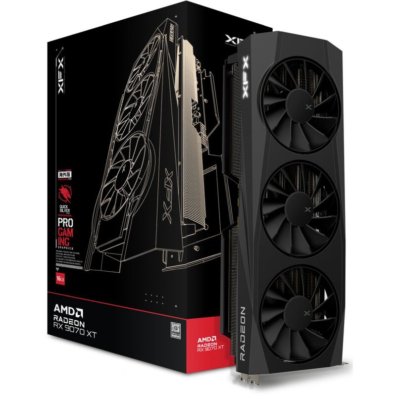 Karta grafczna XFX Quicksilver Radeon RX 9070 XT Gaming Edition 16GB