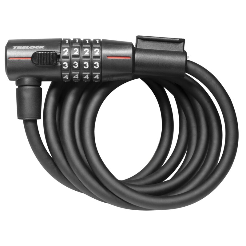 Zapięcie rowerowe TRELOCK KS 415 110-15 Szyfr Linka Czarny