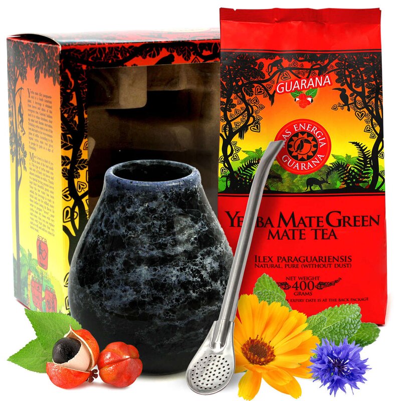 Yerba Mate MATE GREEN Mas Energia Guarana 400 g