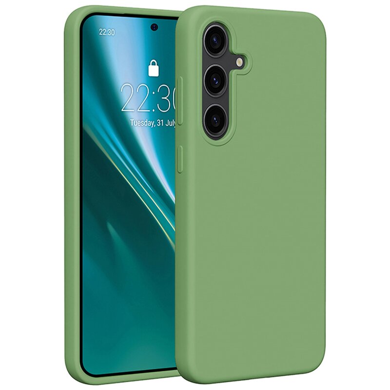 Etteri Silicone Case do Galaxy S25 Plus Zielony