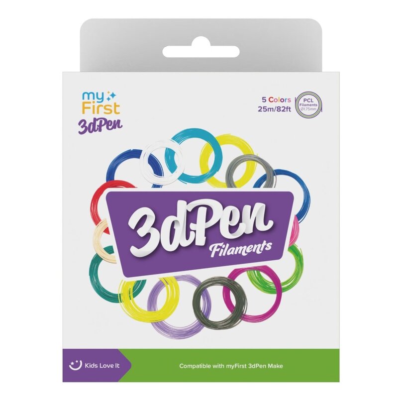 Filament MY FIRST FP3301AC-WC01 PCL, Średnica 1.75 mm, 0.075 kg (5 szt.)