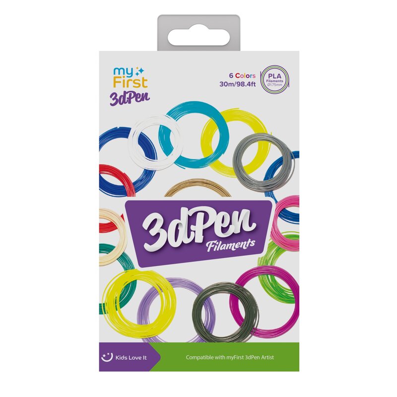 Filament MY FIRST FP8001AC-CC01 PLA, Średnica 1.75 mm, 0.09 kg (6 szt.)