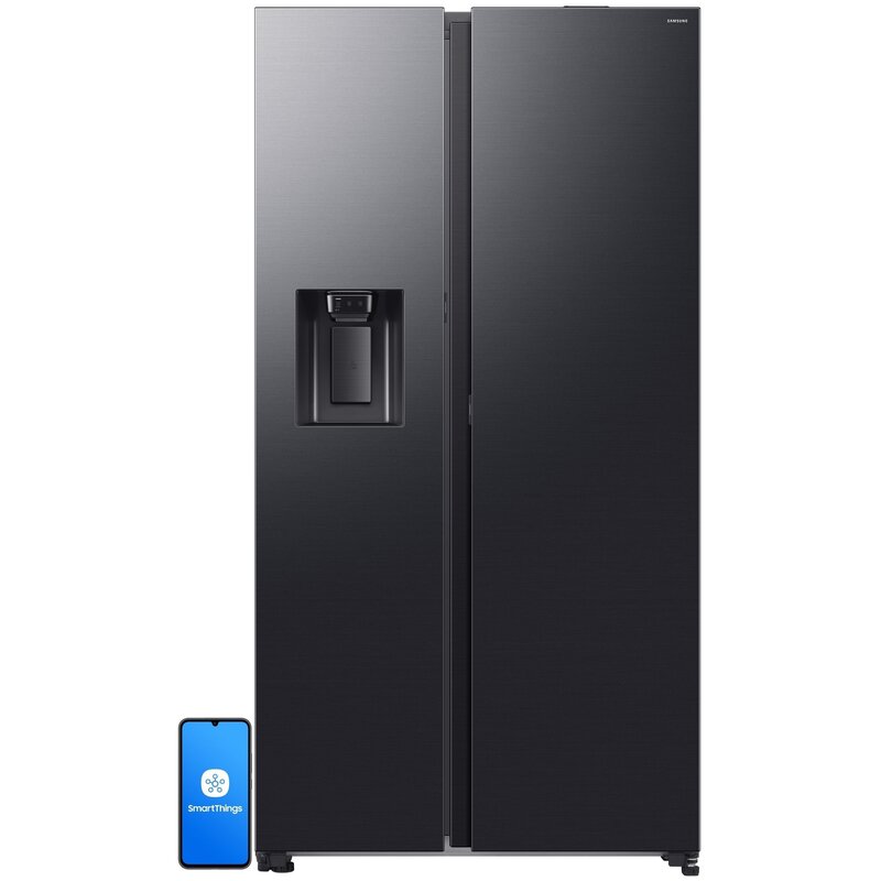 Lodówka SAMSUNG RS80F64KEFEO No frost Side by side AI Energy Mode 2.0, AI Inverter Kostkarka 178.4cm Grafitowa stal