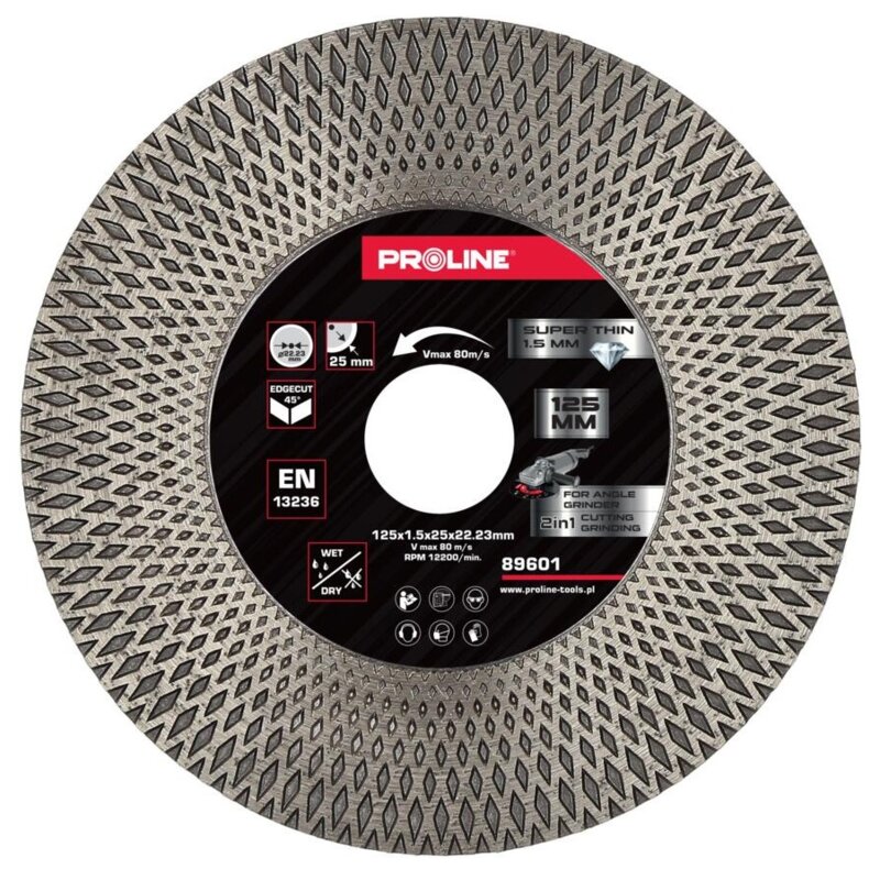 Tarcza do cięcia i szlifowania PROLINE 89601 125 mm