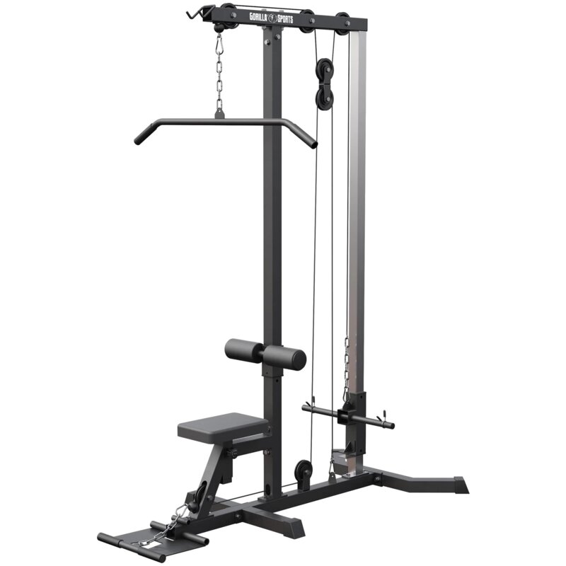 Wyciąg górny i dolny GORILLA SPORTS 2974 Czarny