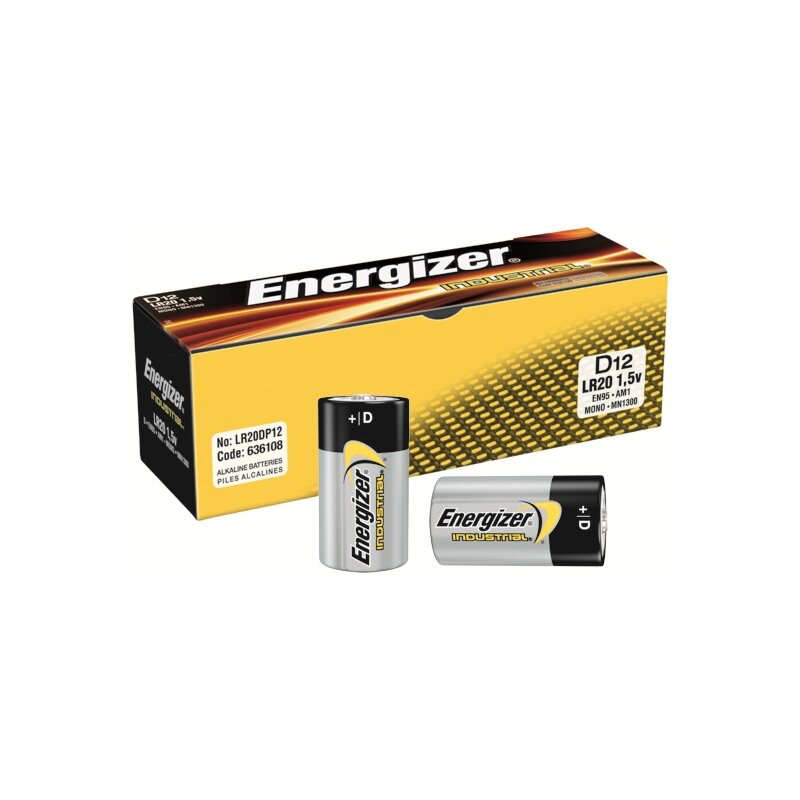 ENERGIZER BATERIE INDUSTRIAL PRO D LR20 1,5V 12 SZTUK
