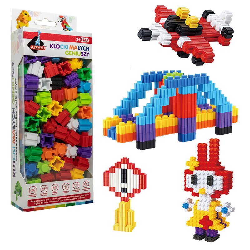 Klocki plastikowe ASKATO Klocki małych geniuszy 118420