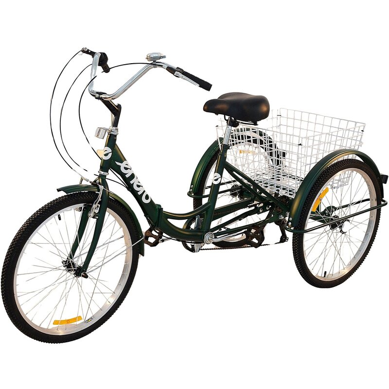 Rower trójkołowy ENERO 1060934 24 cale Zielony