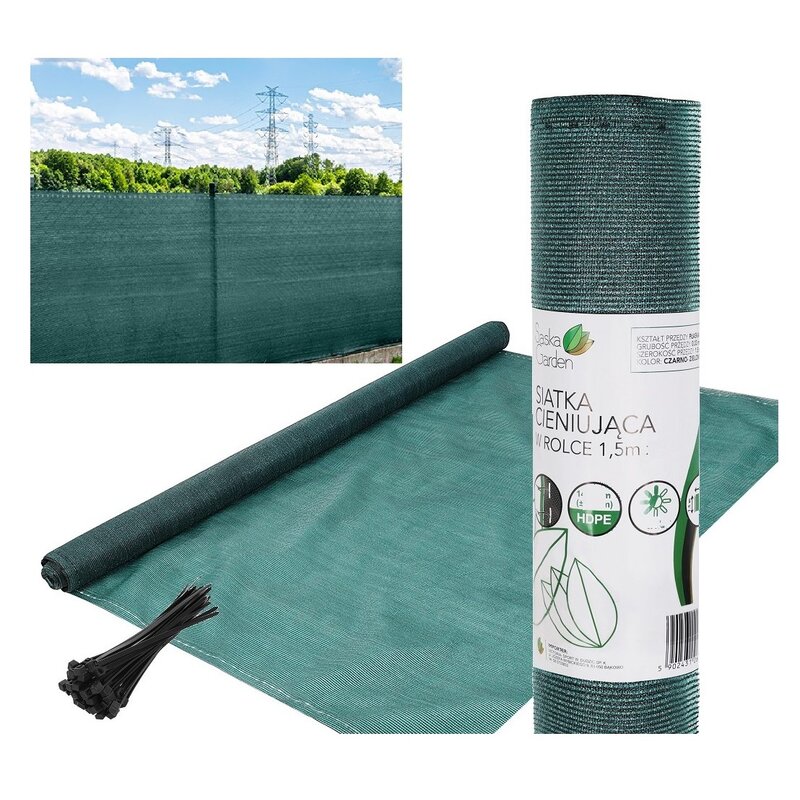 Siatka SASKA GARDEN 1.5 x 10 m Zielony