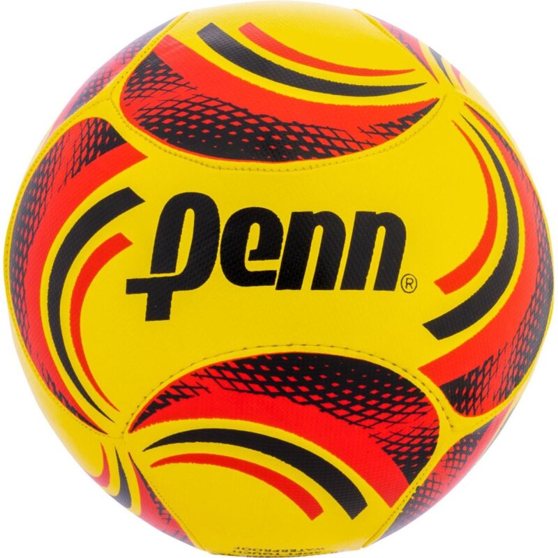 Piłka nożna PENN Beach (rozmiar 5) Żółto-czerwono-czarny