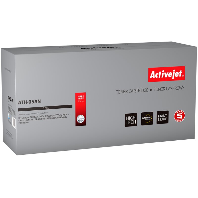 Activejet ATH-05N Toner do drukarek HP, Canon, Zamiennik HP 05A CE505A, Canon CRG-719; Supreme; 3500 stron; czarny.