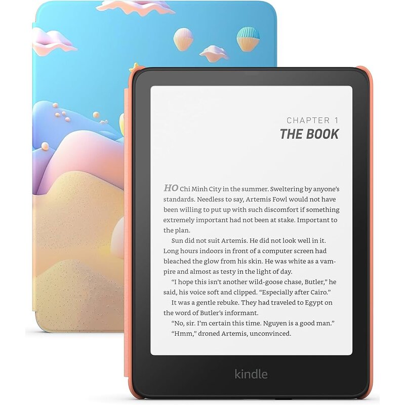 Czytnik e-booków AMAZON Kindle Paperwhite Kids Starfish 7", Podświetlany ekran, Wi-Fi, Bez reklam Wielokolorowy