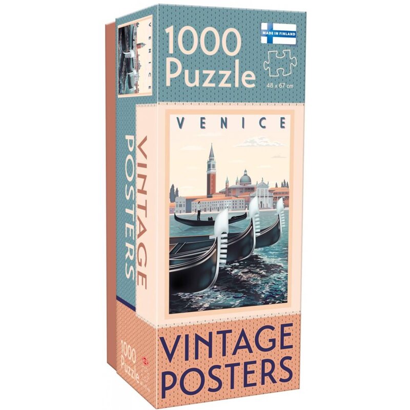 Puzzle TACTIC Vintage Posters Winobranie Wenecja 59209 (1000 elementów)