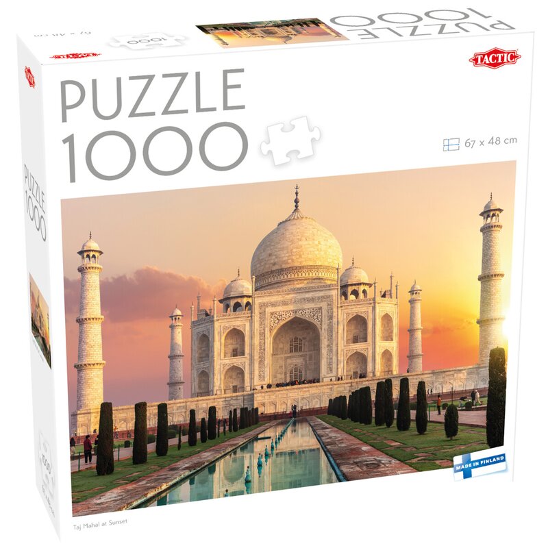 Puzzle TACTIC Lovers Tadź Mahal o zachodzie słońca 59229 (1000 elementów)