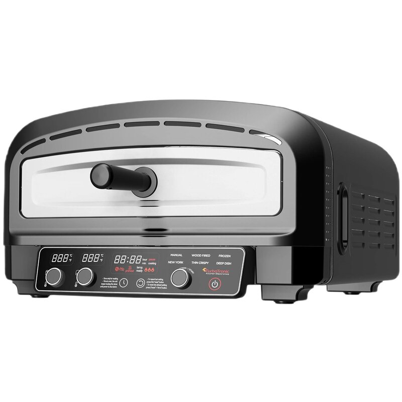 Piec do pizzy TURBOTRONIC TT-PO14 2200W średnica 37 cm Czarny