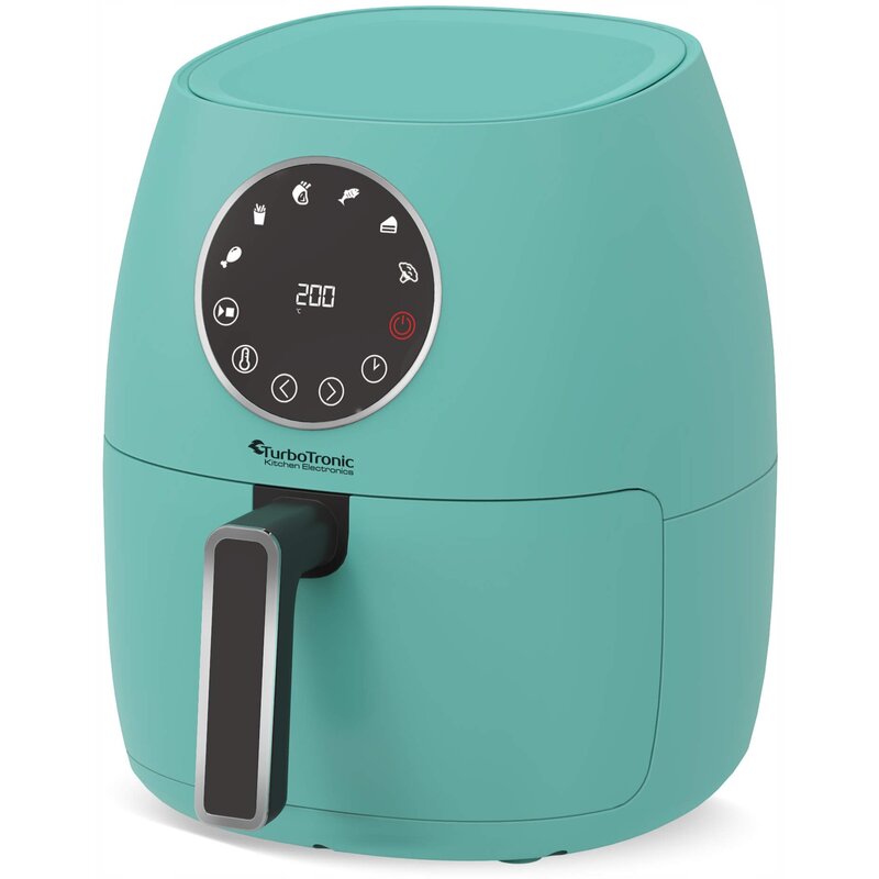 Air Fryer Frytkownica beztłuszczowa TURBOTRONIC TT-AF210 Turkusowy 3.5l 6 automatycznych programów