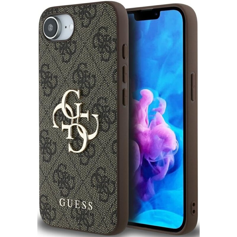 Etui GUESS 4G Big Logo do Apple iPhone 16e/17e Brązowy