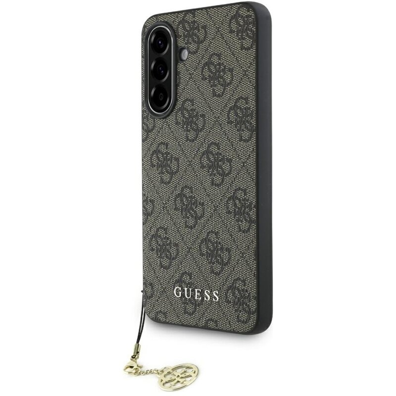 Etui GUESS 4G Charms Collection do Samsung Galaxy A56 Brązowy