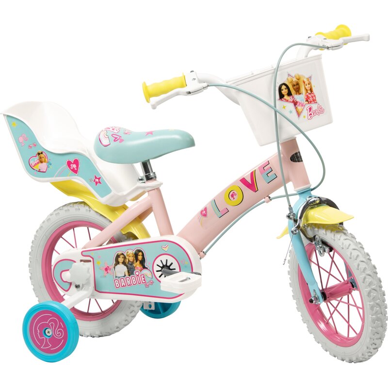 Rower dziecięcy TOIMSA Barbie 12 cali Wzrost: 85-100 cm Wiek: 3-5 lat