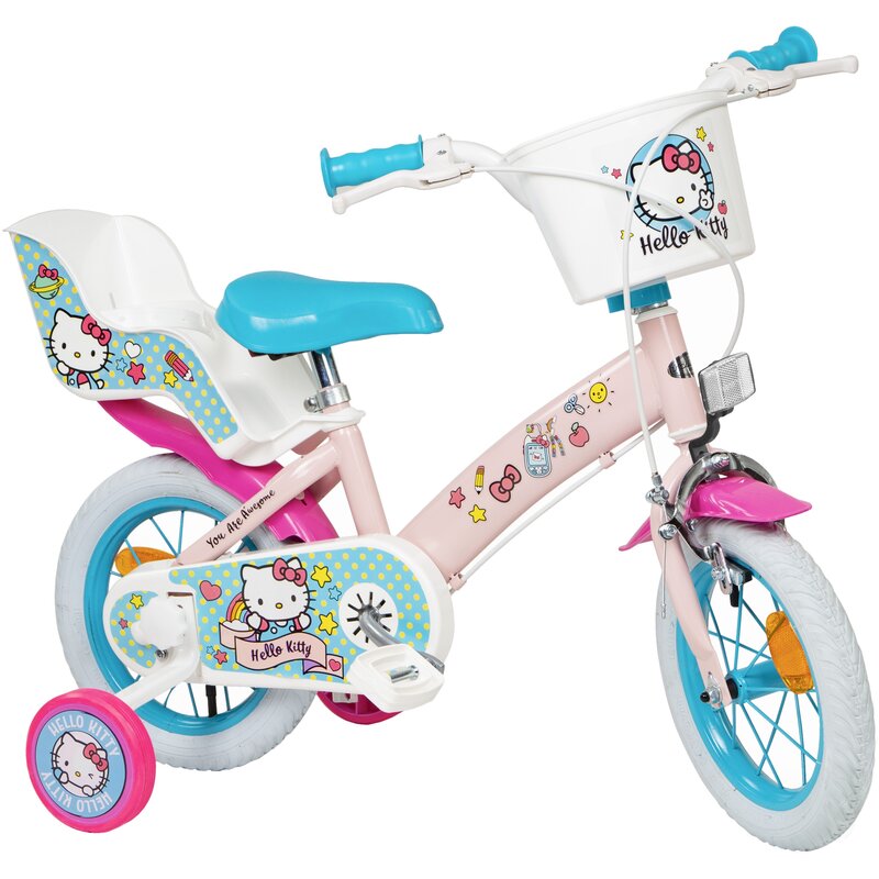 Rower dziecięcy TOIMSA Hello Kitty 12 cali Wzrost: 85-100 cm Wiek: 3-5 lat