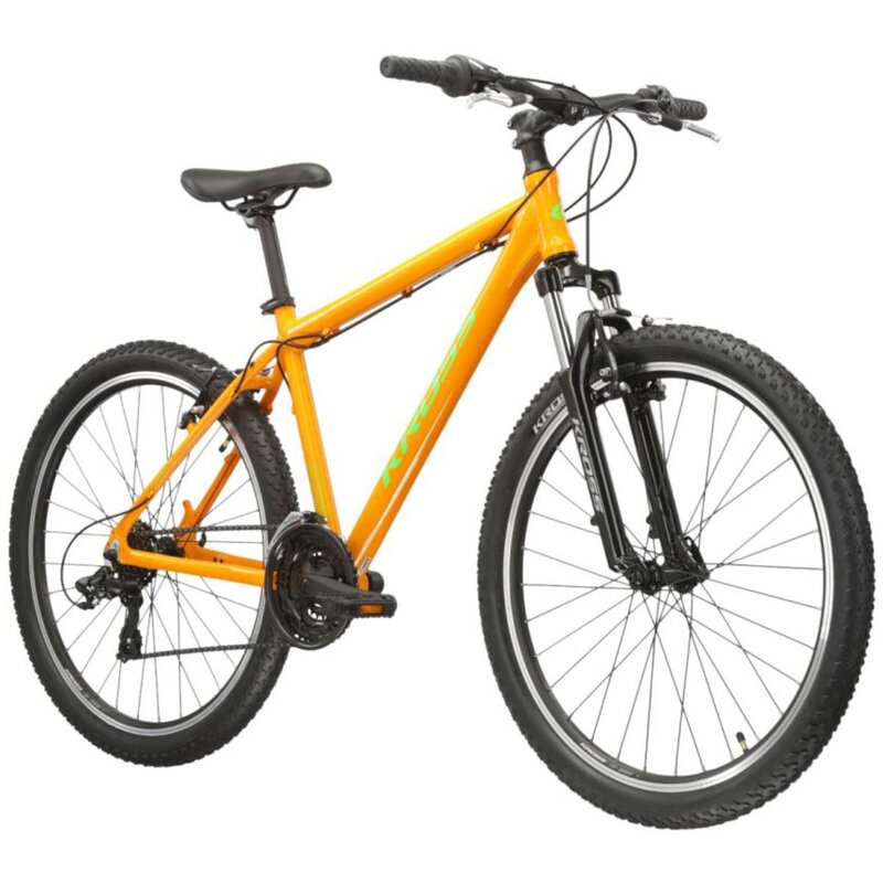 Rower górski MTB KROSS Hexagon 1.0 M19 26 cali męski Pomarańczowo-zielony