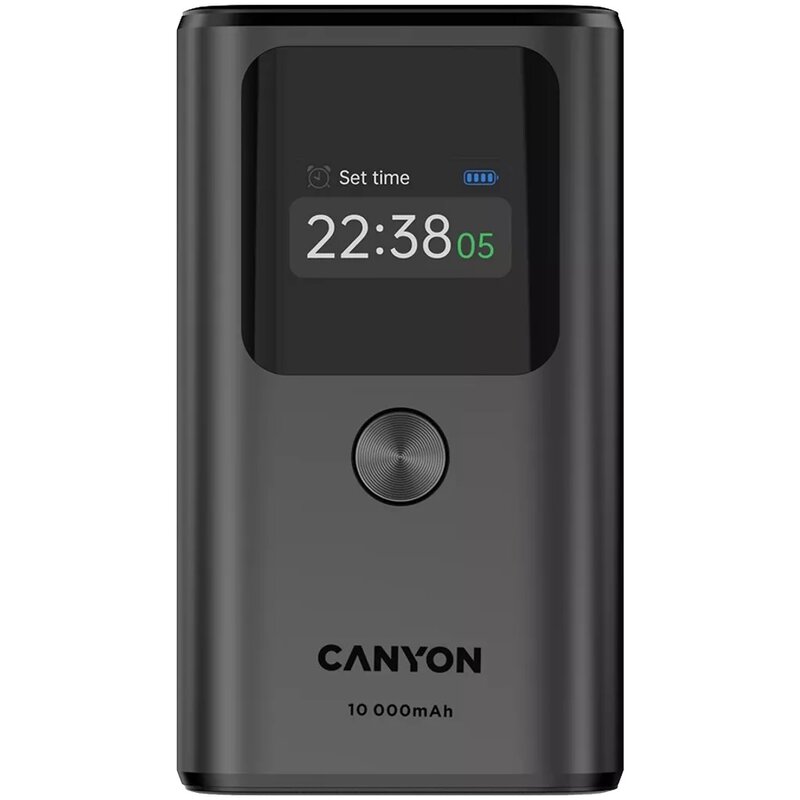 Canyon OnPower 130 TFT 10000mAh PD 30W Grafitowy