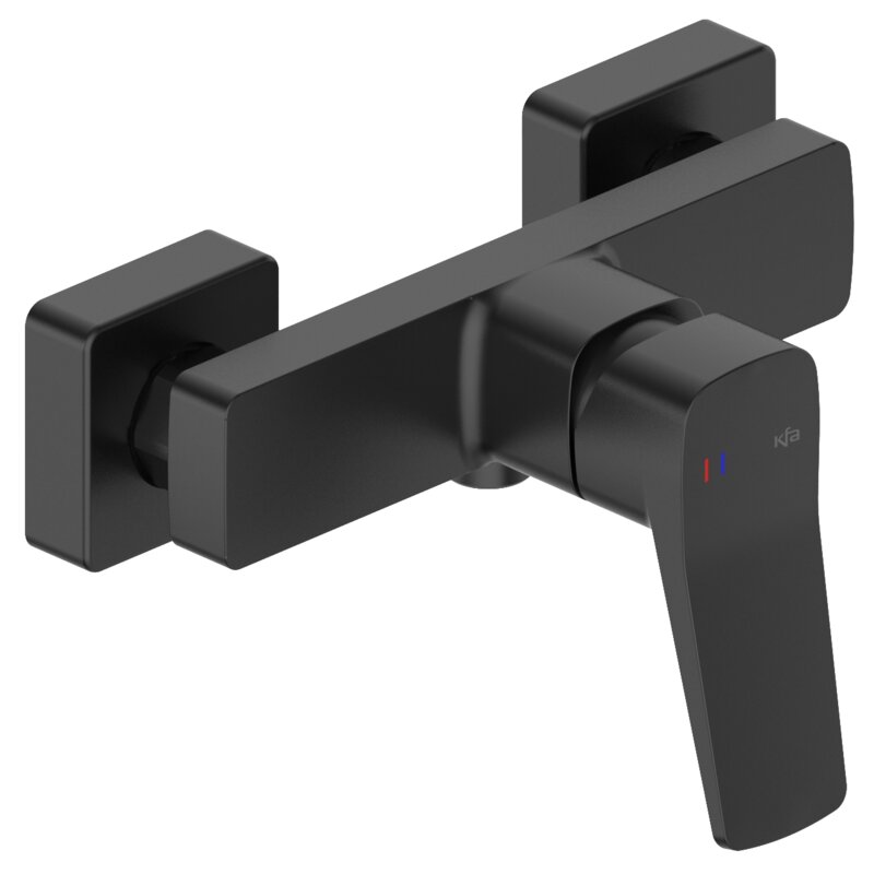 Bateria natryskowa KFA ARMATURA Malaga 4526-010-81 Czarny