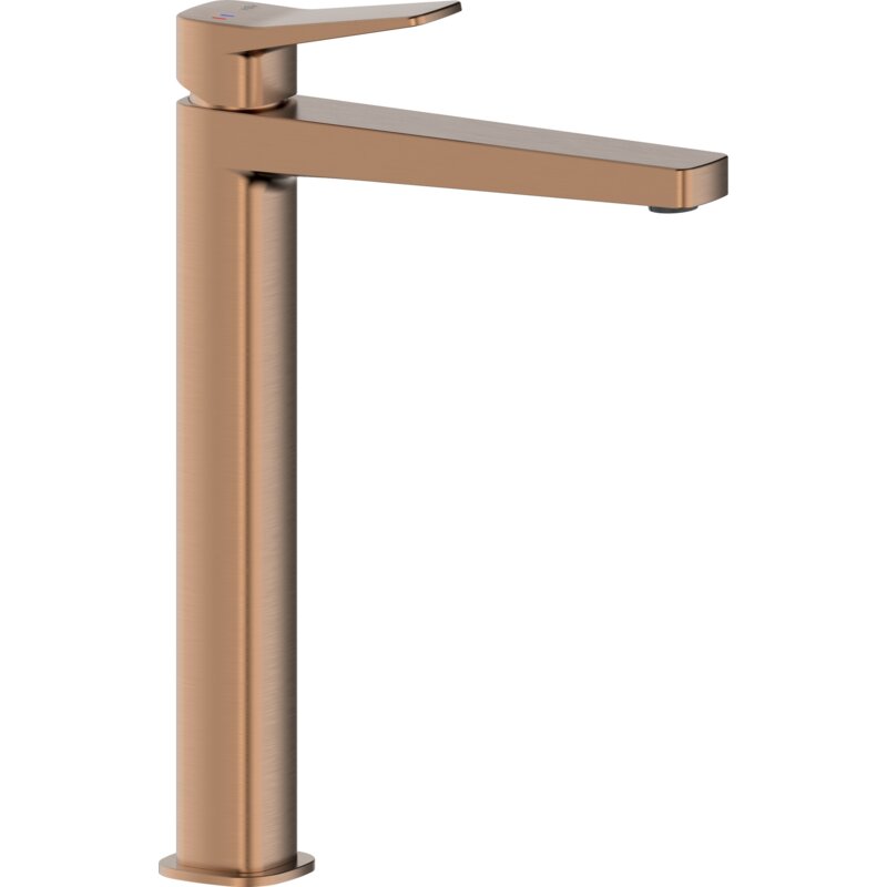 Bateria umywalkowa KFA ARMATURA Malaga 4522-712-34 Szczotkowane różowe złoto